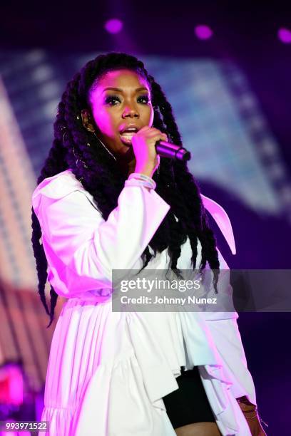 Brandy performs at the 2018 Essence Festival - Day 2 on July 7, 2018 in New Orleans, Louisiana.