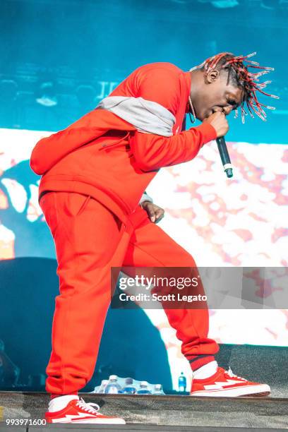 Rapper Lil Yachty performs on Day 3 at Festival d'ete de Quebec on July 7, 2018 in Quebec City, Canada.