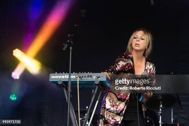 Jane Weaver performs on stage during TRNSMT Festival Day 5 at Glasgow Green on July 8, 2018 in Glasgow, Scotland.