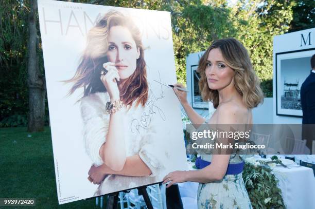 Rose Byrne attends the Hamptons Magazine Cover Star Rose Byrne Celebration Presented By Lalique Along With Maddox Gallery at Southampton Social Club...