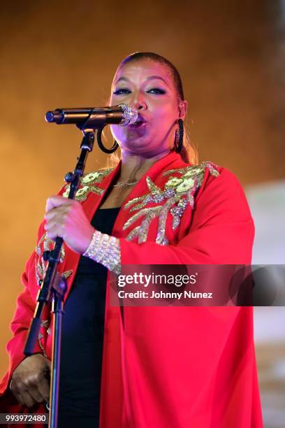 Queen Latifah performs at the 2018 Essence Festival - Day 2 on July 7, 2018 in New Orleans, Louisiana.