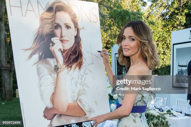 Rose Byrne attends the Hamptons Magazine Cover Star Rose Byrne Celebration Presented By Lalique Along With Maddox Gallery at Southampton Social Club...