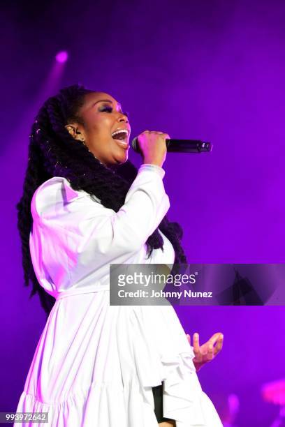 Brandy performs at the 2018 Essence Festival - Day 2 on July 7, 2018 in New Orleans, Louisiana.