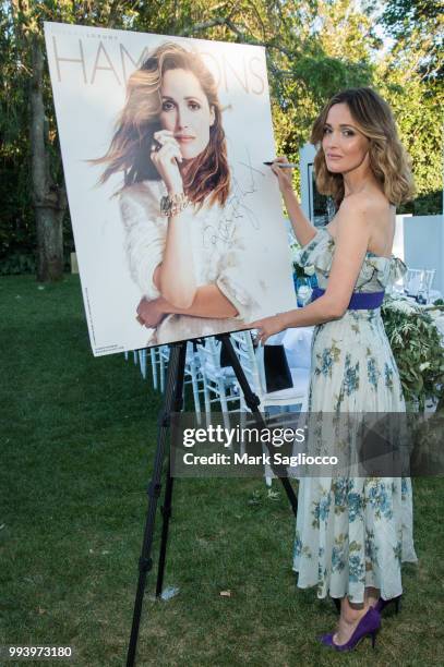 Rose Byrne attends the Hamptons Magazine Cover Star Rose Byrne Celebration Presented By Lalique Along With Maddox Gallery at Southampton Social Club...