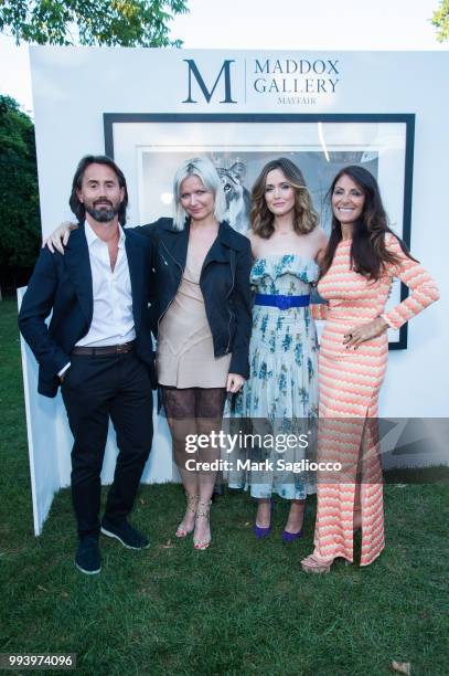 Jay Rutland, Anetta Nowosielska, Rose Bryne and Lynn Scotti attend the Hamptons Magazine Cover Star Rose Byrne Celebration Presented By Lalique Along...