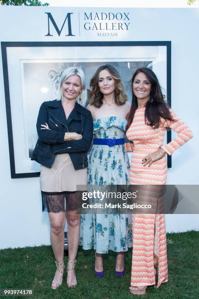 Anetta Nowosielska, Rose Bryne and Lynn Scotti attend the Hamptons Magazine Cover Star Rose Byrne Celebration Presented By Lalique Along With Maddox...