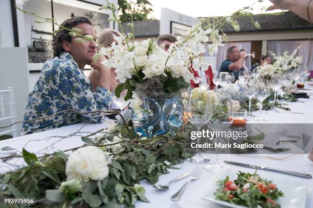 Lalique table atmosphere at the Hamptons Magazine Cover Star Rose Byrne Celebration Presented By Lalique Along With Maddox Gallery at Southampton...