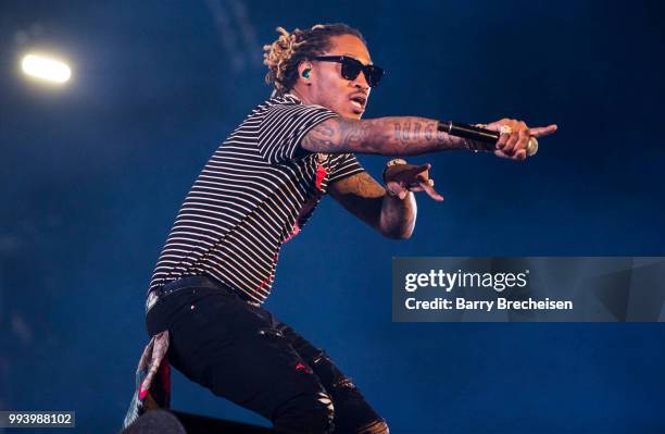 Rapper Future performs at the Festival dété de Québec on July 7, 2018 in Quebec City, Canada.