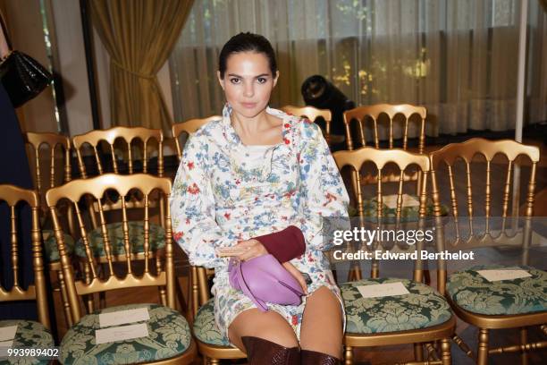 Doina Ciobanu attends the Ulyana Sergeenko Haute Couture Fall Winter 2018/2019 show as part of Paris Fashion Week on July 3, 2018 in Paris, France.