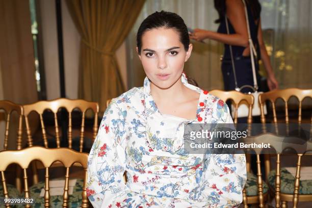 Doina Ciobanu attends the Ulyana Sergeenko Haute Couture Fall Winter 2018/2019 show as part of Paris Fashion Week on July 3, 2018 in Paris, France.