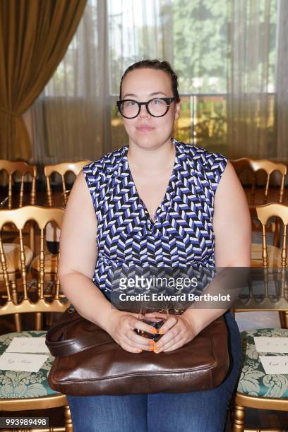 Guest attends the Ulyana Sergeenko Haute Couture Fall Winter 2018/2019 show as part of Paris Fashion Week on July 3, 2018 in Paris, France.