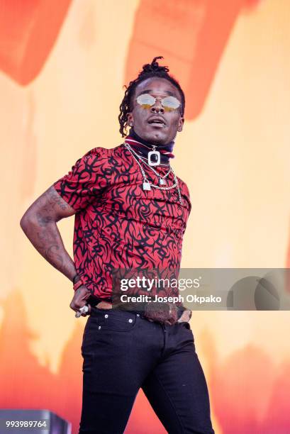 Lil Uzi Vert performs on Day 3 of Wireless Festival 2018 at Finsbury Park on July 8, 2018 in London, England.