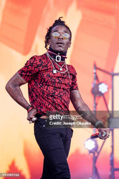 Lil Uzi Vert performs on Day 3 of Wireless Festival 2018 at Finsbury Park on July 8, 2018 in London, England.