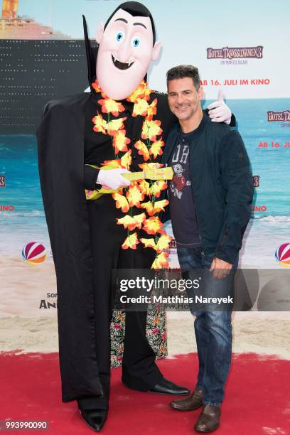 Rick Kavanian attends the 'Hotel Transsilvanien 3' premiere at CineStar on July 8, 2018 in Berlin, Germany.