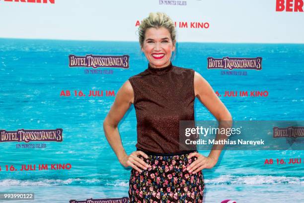 Anke Engelke attends the 'Hotel Transsilvanien 3' premiere at CineStar on July 8, 2018 in Berlin, Germany.