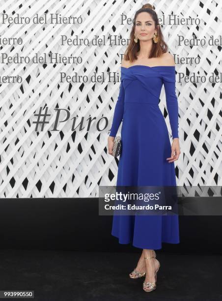 Model Eugenia Silva attends Pedro del Hierro show at Mercedes Benz Fashion Week Madrid Spring/ Summer 2019 on July 8, 2018 in Madrid, Spain.