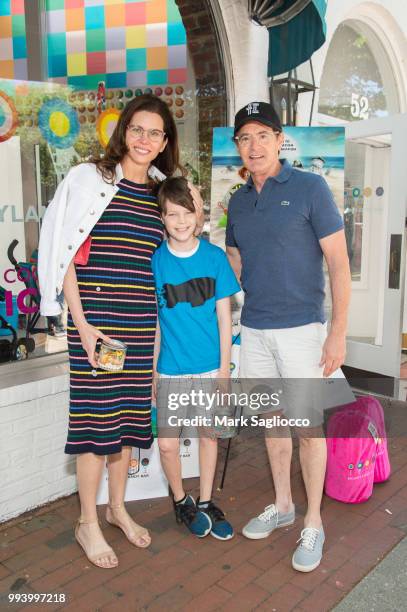 Desiree Gruber, Callum Lyon MacLachlan and Kyle MacLachlan attends the Sony Pictures Animation Screening of "Hotel Transylvania 3: Summer Vacation"...