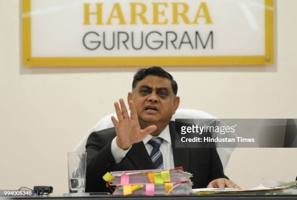 Khandelwal, Chairman of Haryana Real Estate Regulatory Authority on July 5, 2018 in Gurugram, India.