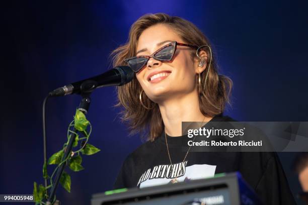 Nina Nesbitt headlines the King Tut's stage during TRNSMT Festival Day 5 at Glasgow Green on July 8, 2018 in Glasgow, Scotland.