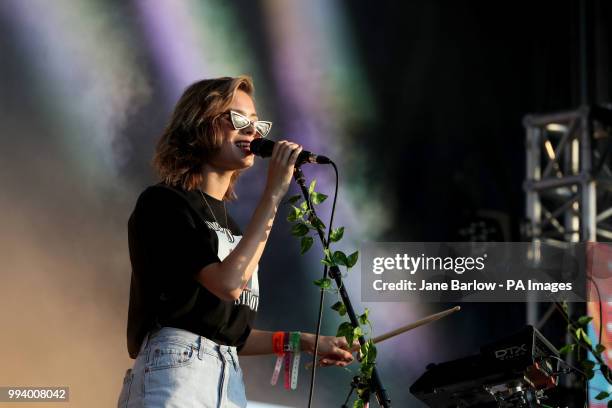 Nina Nesbitt performs on the King Tut's Stage during the TRNSMT Festival on Glasgow Green in Glasgow.