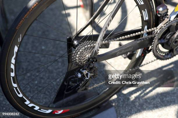 Vincenzo Nibali of Italy and Bahrain Merida Pro Team / Cassete / Chain / Derailieur pulley / Illustration / during the 105th Tour de France 2018,...
