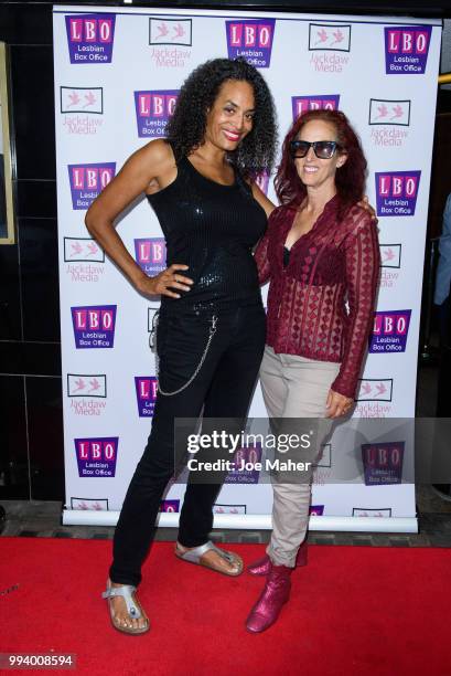 Alyson Palmer and Elizabeth Ziff attend a screening of 'Different For Girls' at The Curzon Mayfair on July 6, 2018 in London, England.