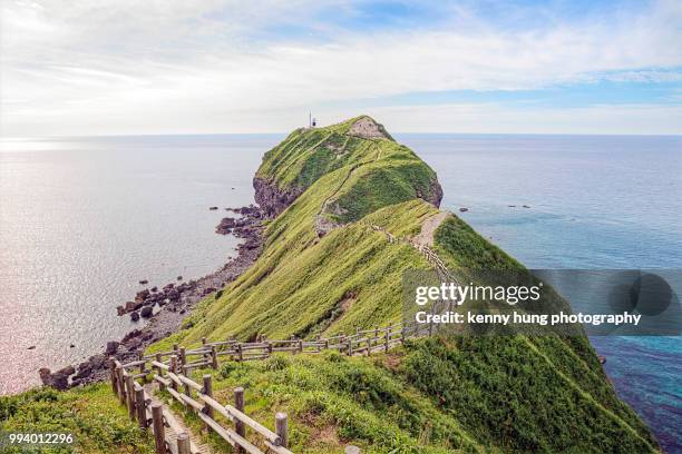 beautiful coastal scenery of cape kamui - hokkaidō stock pictures, royalty-free photos & images