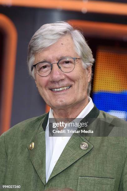 German actor Christian Wolff during the 'Klein Gegen Gross' TV Show on July 8, 2018 in Berlin, Germany.