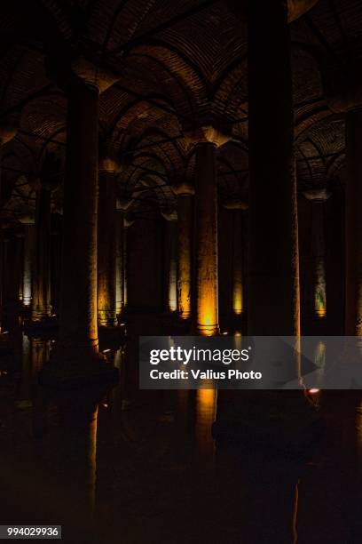 istambul, basilica cistern of constantinople - istambul stock pictures, royalty-free photos & images