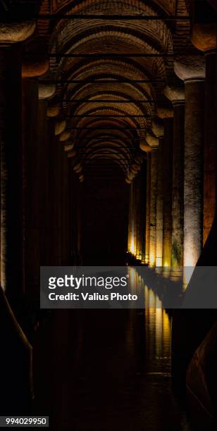 istambul, basilica cistern of constantinople - istambul stock pictures, royalty-free photos & images