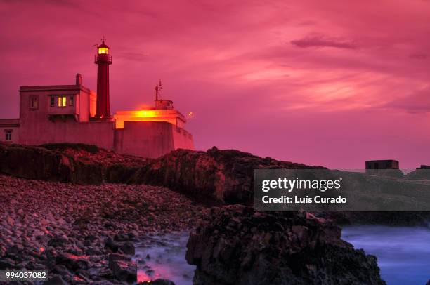 cape raso lighthouse, cascais, portugal - raso 個照片及圖片檔