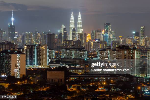 sunset in kl - shaifulzamri stockfoto's en -beelden