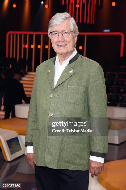 German actor Christian Wolff during the 'Klein Gegen Gross' TV Show on July 8, 2018 in Berlin, Germany.