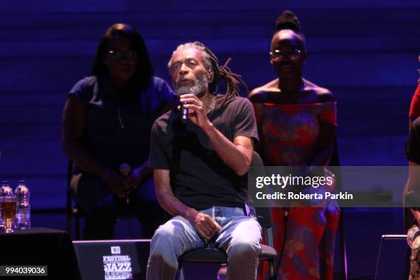 Bobby Mcferrin performs with the Jireh Gospel Choir during the 2018 Festival International de Jazz de Montreal at Quartier des spectacles on July...