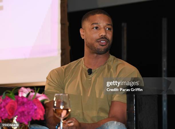 Michael B. Jordan speaks onstage during the 2018 Essence Festival on July 8, 2018 in New Orleans, Louisiana.