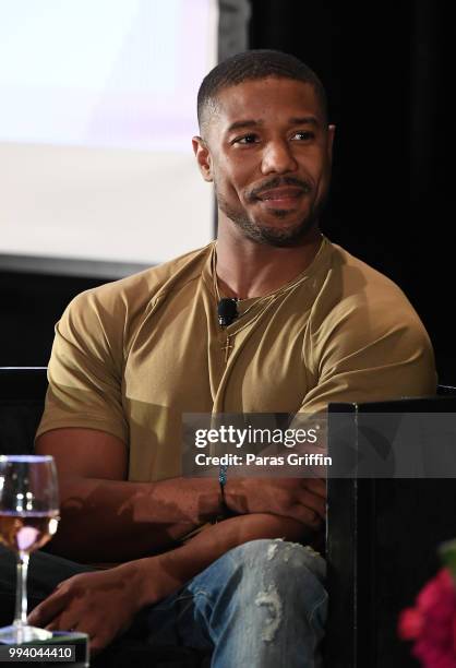 Michael B. Jordan speaks onstage during the 2018 Essence Festival on July 8, 2018 in New Orleans, Louisiana.