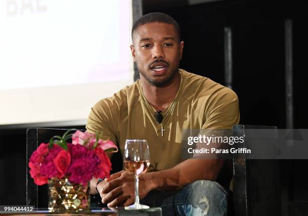 Michael B. Jordan speaks onstage during the 2018 Essence Festival on July 8, 2018 in New Orleans, Louisiana.