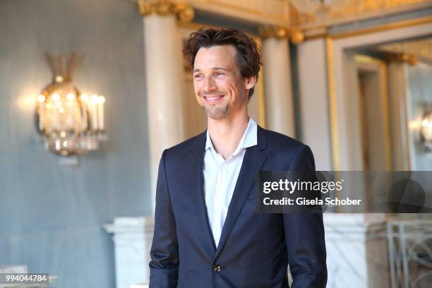 Florian David Fitz during the 'Oper fuer alle - Parsifal' as part of the Munich Opera Festival at Nationaltheater on July 8, 2018 in Munich, Germany.