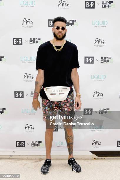 Player JaVale McGee attends the B/R x Jumpoff 2018 at Liquid Pool Lounge on July 8, 2018 in Las Vegas, Nevada.