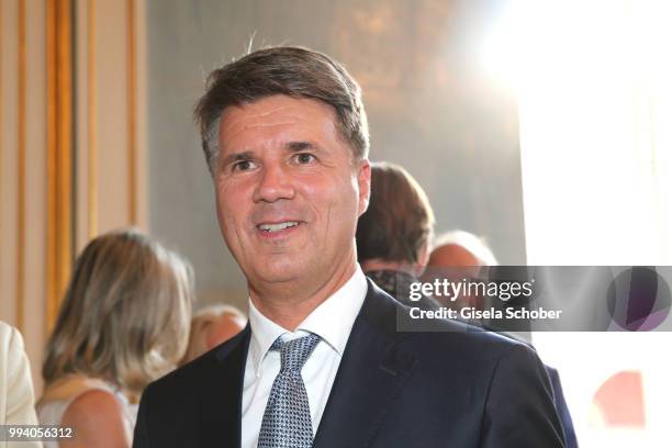 Harald Krueger, CEO BMW during the 'Oper fuer alle - Parsifal' as part of the Munich Opera Festival at Nationaltheater on July 8, 2018 in Munich,...