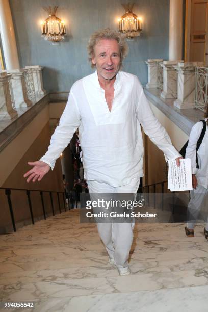 Thomas Gottschalk during the 'Oper fuer alle - Parsifal' as part of the Munich Opera Festival at Nationaltheater on July 8, 2018 in Munich, Germany.