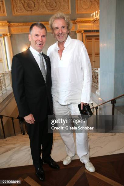 Thomas Gottschalk during the 'Oper fuer alle - Parsifal' as part of the Munich Opera Festival at Nationaltheater on July 8, 2018 in Munich, Germany.