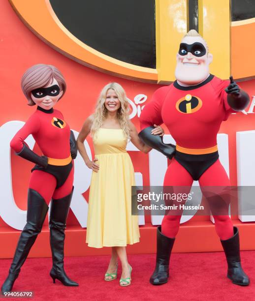 Melinda Messenger attends the 'Incredibles 2' UK premiere at BFI Southbank on July 8, 2018 in London, England.