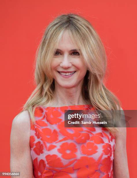 Holly Hunter attends the 'Incredibles 2' UK premiere at BFI Southbank on July 8, 2018 in London, England.