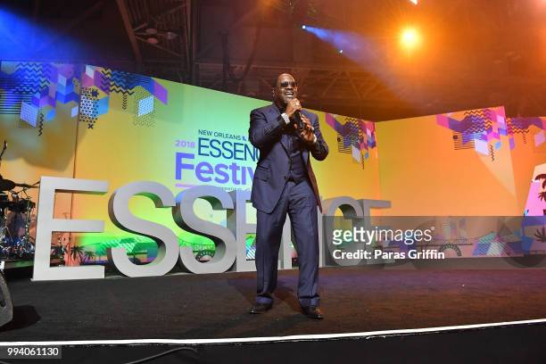 Johnny Gill performs onstage during the 2018 Essence Festival presented by Coca-Cola at Ernest N. Morial Convention Center on July 8, 2018 in New...