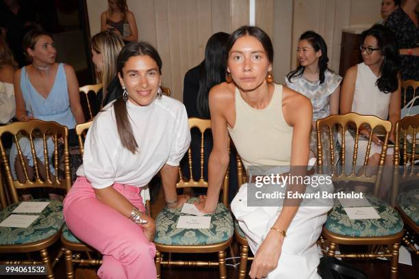 Julia Pelipas attends the Ulyana Sergeenko Haute Couture Fall Winter 2018/2019 show as part of Paris Fashion Week on July 3, 2018 in Paris, France.