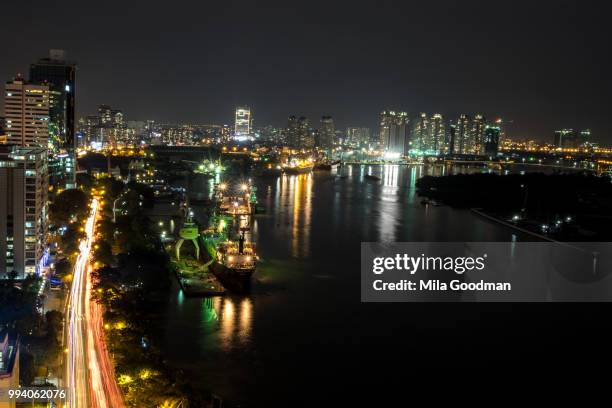 the lights of ho chi minh city - shot #2 - goodman stock pictures, royalty-free photos & images