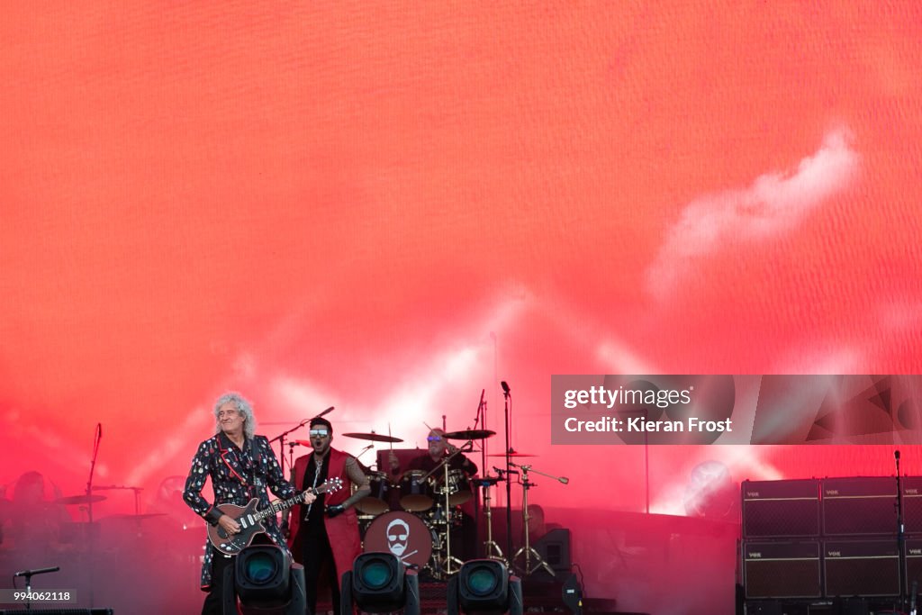 Queen Perform At Marlay Park, Dublin