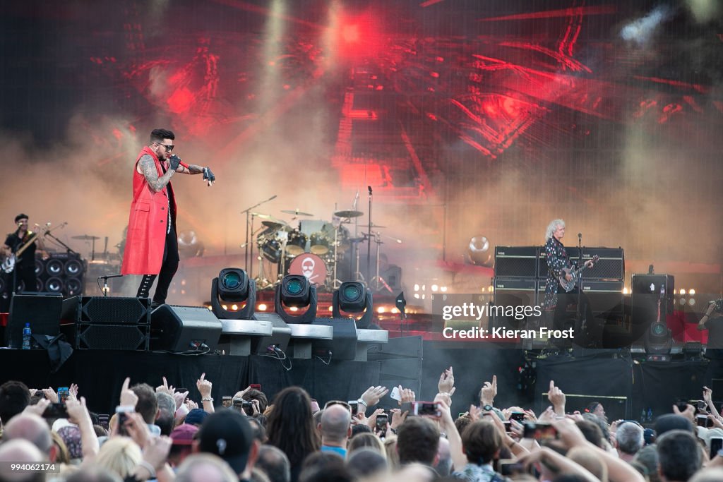 Queen Perform At Marlay Park, Dublin