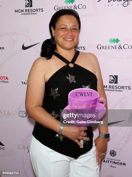 Stephanie Harris attends Coach Woodson Invitational presented by MGM Resorts International, a PGD Global production, at Cascata Golf Club on July 8,...